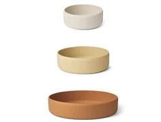 Liewood safari multi mix skåle Audrey silikone (3-pak)